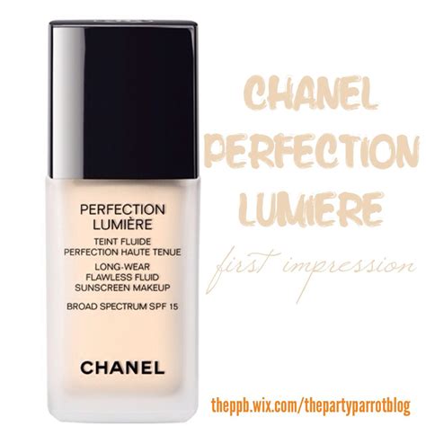 chanel new foundation perfection lumiere|Chanel perfection lumière long wear.